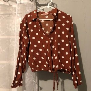 Polka dot long sleeve